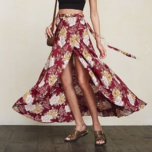 REFORMATION Nessy wrap skirt